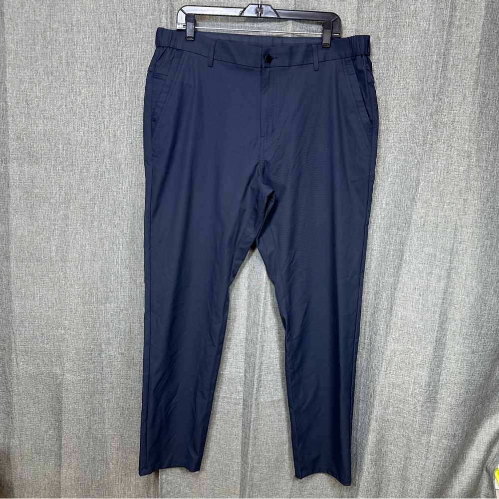 Men Jack Archer Jetsetter Deep Blue performance chino pants slacks, 36x30